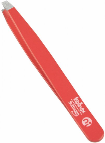 פינצטה 9 ס''מ ראש ישר מבית Niegeloh Solingen - צבע אדום