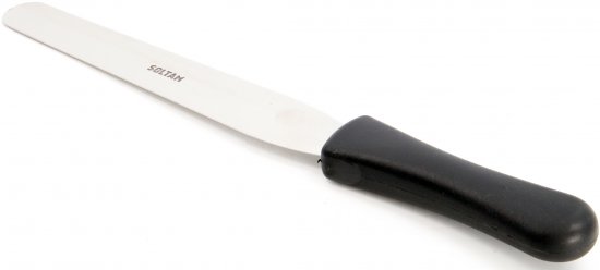 פלטה ישרה מנירוסטה 34 ס''מ Soltam