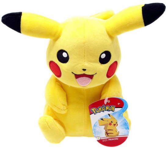 בובת פוקימון רכה מבית Jazwares - פיקאצ'ו 20 ס''מ