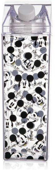 בקבוק שתייה 1 ליטר Vardinon Neon Disney Fun - צבע שחור ולבן