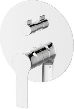 ברז אינטרפוץ 4 דרך עם קופסת הגנה וידית להתקנה על הקיר Aquila Frantino - צבע כרום