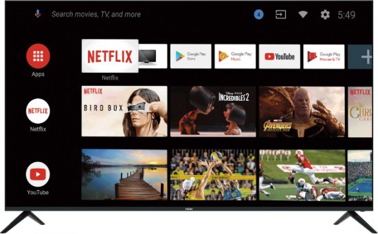 טלוויזיה חכמה 70'' 4K LED עם אנדרואיד 9 Haier LE-70D600 - אחריות יבואן רשמי על ידי ניופאן