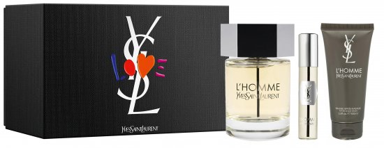 מארז בושם לגבר 100 מ''ל Yves Saint Laurent L'Homme + בושם 10 מ''ל או דה טואלט E.D.T + אפטר שייב 50 מ''ל