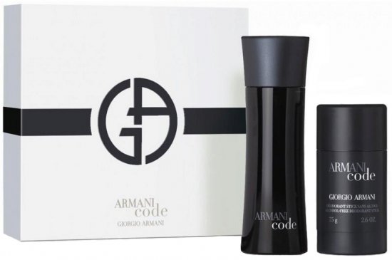 מארז בושם לגבר 75 מ''ל Giorgio Armani Armani Code או דה טואלט E.D.T + דאודורנט סטיק 75 גרם