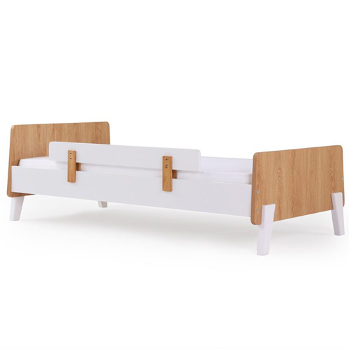 מיטת ילדים קטנים גדולים Segal Fun - צבע לבן/אלון אדום