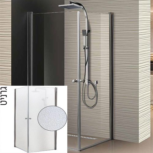 מקלחון הזזה פינתי 86-89 ס''מ דגם תום - טקסטורה גרניט