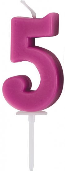 נר בצורת הספרה 5 Ibili