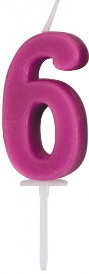 נר בצורת הספרה 6 Ibili