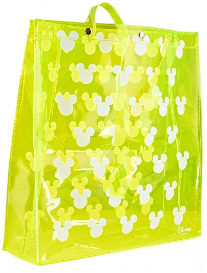 תיק כתף מפלסטיק PVC דיסני ניאון בגודל 33X30X9 ס''מ מבית Vardinon - צהוב