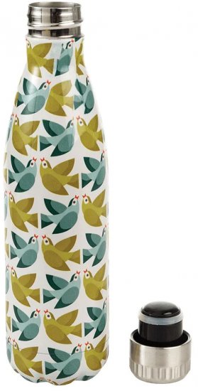 בקבוק תרמי מנירוסטה 500 מ''ל ציפורים Rex