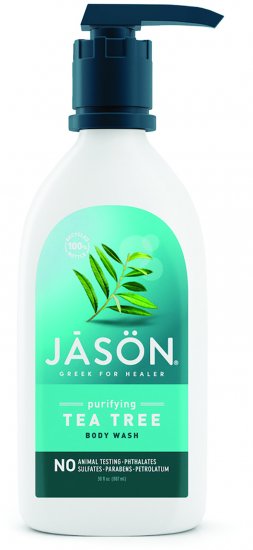 ג'ל רחצה עץ התה מבית Jason - נפח 887 מ''ל