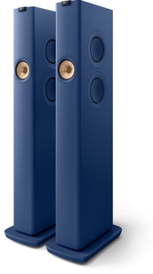זוג רמקולים רצפתיים אלחוטיים KEF LS60 Wireless HiFi - צבע כחול רויאל