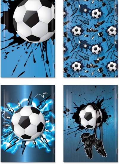 מארז 5 מחברות A5 חשבון מבית Palphot - כדורגל