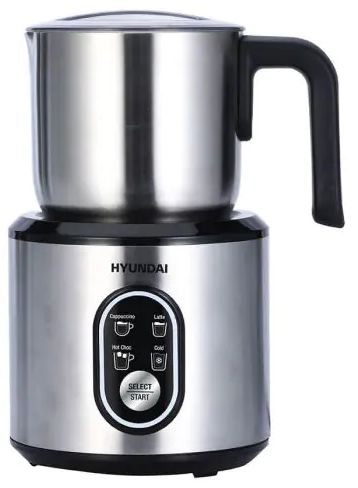 מקציף חלב אינדוקציה Hyundai HYKM-500S 500W - צבע כסוף