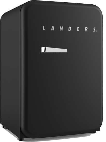 מקרר רטרו 115 ליטר Landers LA130R צבע שחור