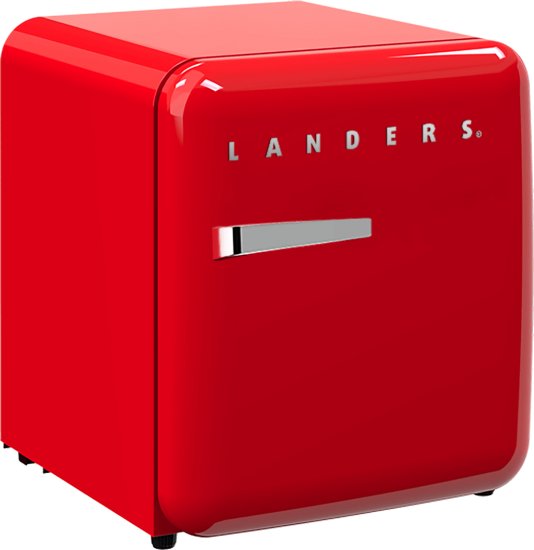 מקרר רטרו 46 ליטר Landers LA46R צבע אדום
