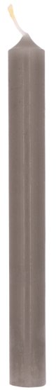 נר דקורטיבי לשולחן Cereria Molla בצבע אפור - 10 יחידות