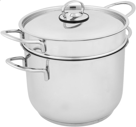 סיר פסטה עם מכסה ומסננת מובנית 22 ס''מ 6 ליטר Bialetti Suprema