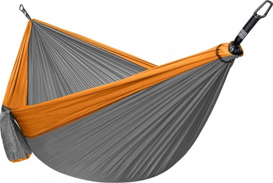 ערסל יחיד עד 120 ק''ג עם ערכת מיתרים בסיסית לתלייה GoNature Ultra Light - צבע כתום