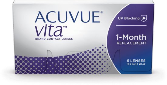 6 עדשות מגע חודשיות Acuvue Vita - מספר 11.5-