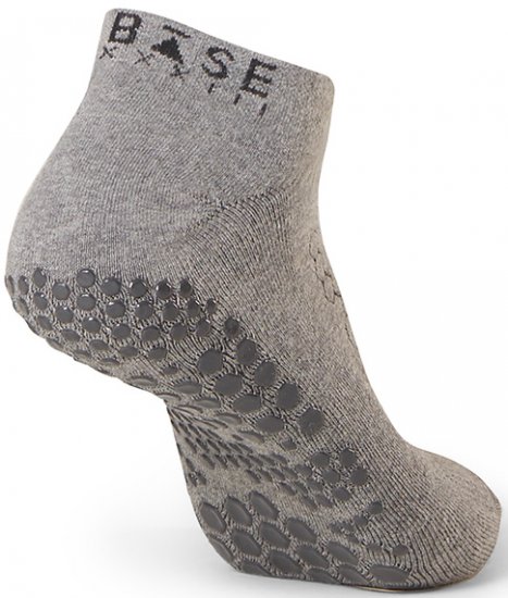 גרבי אחיזה לגבר Base 33 Grip Low Rise מידה XL צבע אפור בהיר