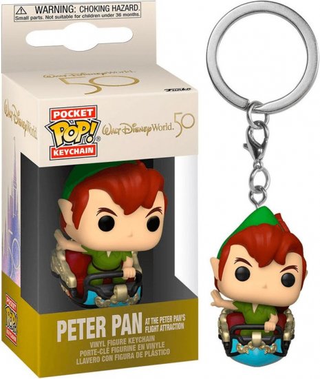 וולט דיסני וורלד 50 - פיטר פן באטרקציית טיסה - מחזיק מפתחות !Funko POP