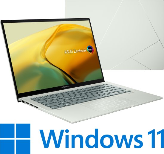 מחשב נייד Asus Zenbook 14 OLED UX3402ZA-KM355W - צבע Aqua Celadon