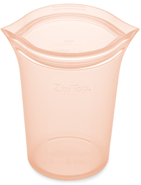 מכל לאחסון מזון Zip Top - גודל 15.2 ס''מ - צורת כוס - 100% סיליקון צבע תכלת