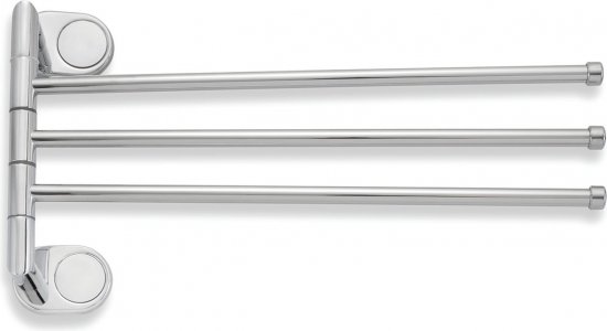 מתלה מגבות משולש  מתכוונן 39 ס''מ Aquila Yahalom - צבע שחור