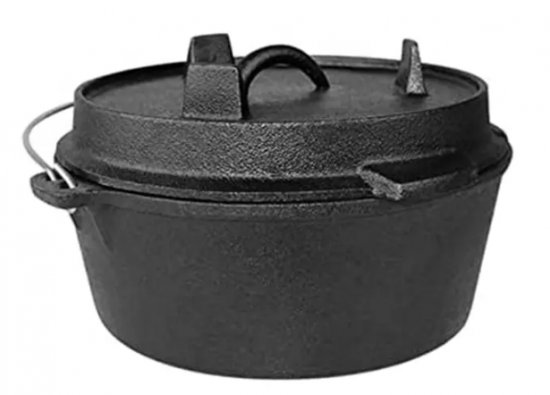 סיר הולנדי מברזל יצוק לשימוש בתנור