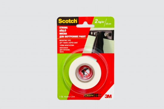 סרט דו צדדי חזק 1.5 מטר 3M Scotch