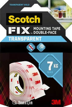 סרט דו צדדי שקוף 1.5 מטר 3M Scotch