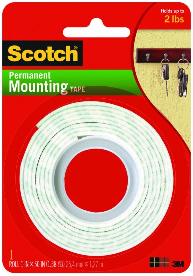 סרט הדבקה דו צדדי לאחיזה ארוכה 1.27 מ' 3M 114