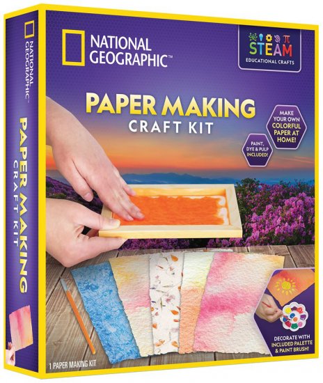 ערכת יצירה להכנת נייר מבית National Geographic STEM