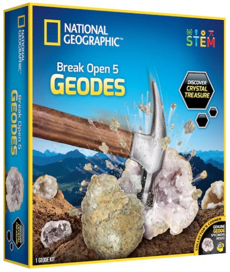 ערכת מדע לילדים - מפרקים 5 גאודות מבית National Geographic STEM