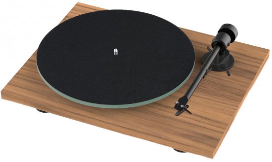 פטיפון עם ראש Pro-Ject T1 BT Built-In Transmitter & Phono Ortofon OM 5e  - צבע אגוז