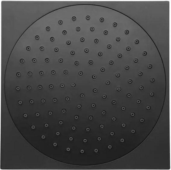 ראש מקלחת מרובע 200x200 מ''מ River - צבע שחור