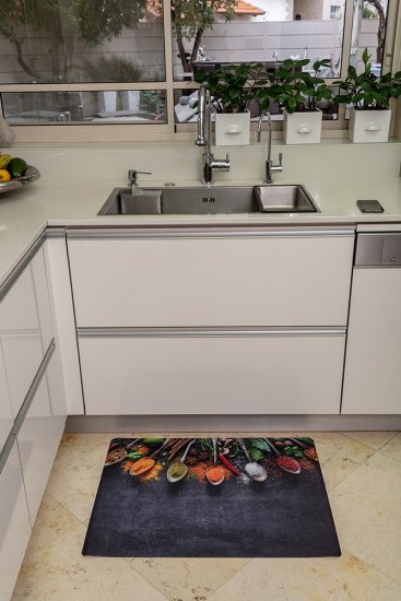 שטיח פיויסי 2 מ"מ - תבלינים אפור  (60/80 ס"מ)