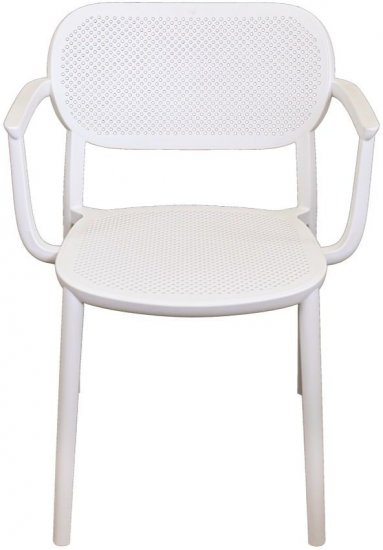 כסא דגם Nuta B עם משענת יד מבית Gaber - צבע לבן