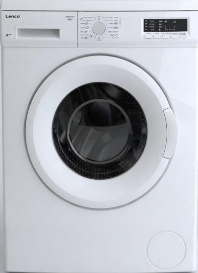 מכונת כביסה פתח חזית 8 ק''ג 1000 סל''ד LENCO LWM-8100 - צבע לבן
