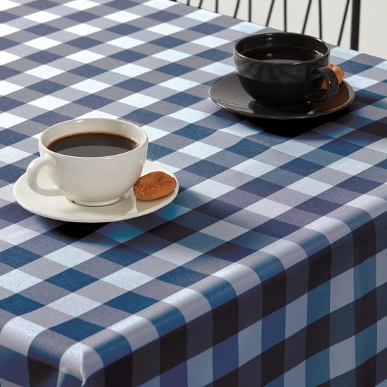 מפת שולחן גודל 145X145 ס''מ דגם Buffalo מבית Homestyle צבע כחול