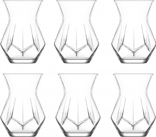 סט 6 כוסות לתה דגם אלייה 165 מ''ל LAV