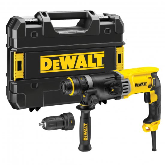 פטישון 900W + ראש תפסנית מתחלף + מזוודה DeWalt D25144K