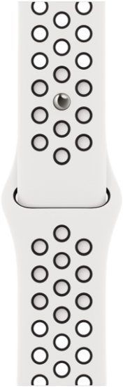 רצועת Nike Sport Band לשעון Apple Watch 41mm צבע Summit White / Black Nike - מידה Regular