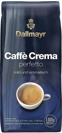 תערובת פולי קפה 1 ק''ג Caffe Crema Perfetto מבית Dallmayr