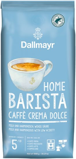 תערובת פולי קפה 1 ק''ג Home Barista Caffe Crema Dolce מבית Dallmayr