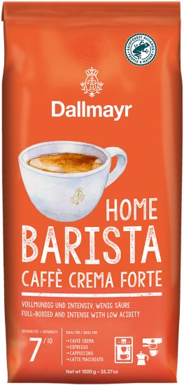 תערובת פולי קפה 1 ק''ג Home Barista Caffe Crema Forte מבית Dallmayr