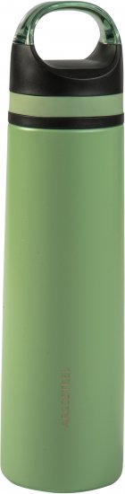 בקבוק שתייה תרמי עשוי נירוסטה עם ידית נשיאה 750 מ''ל לשתייה חמה וקרה מבית Arcosteel - צבע ירוק