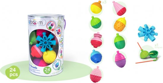 חרוזי התפתחות 24 חלקים מבית Lalaboom