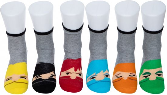 מארז 6 גרבי בוגרים מעוצבים דגם היפסטר למידות 36-45